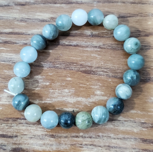 Moss Agate Bracelet - Picture 1 of 6